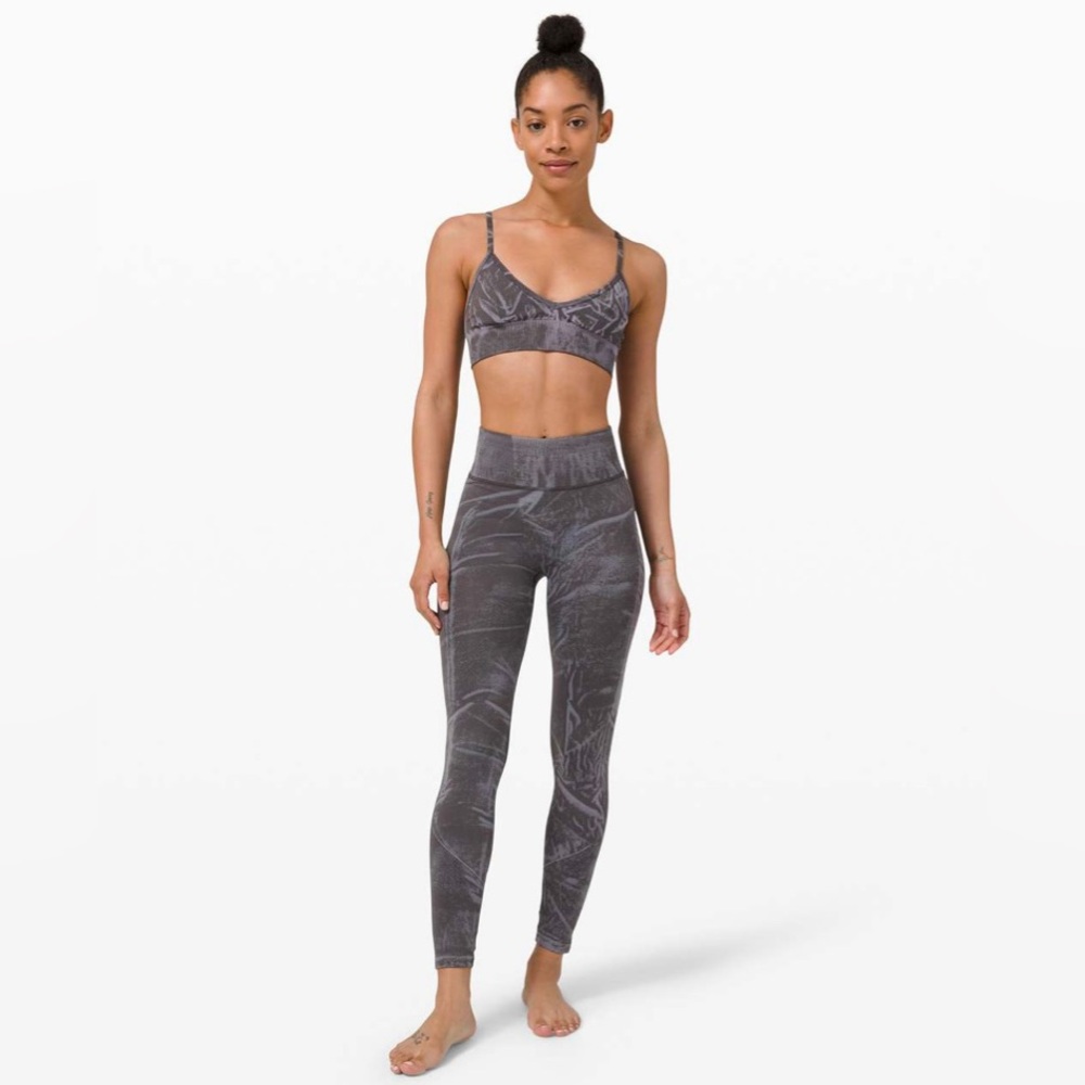 Lululemon Ebb to Street Tight *Wash Stone Wash Graphite Grey Size 0